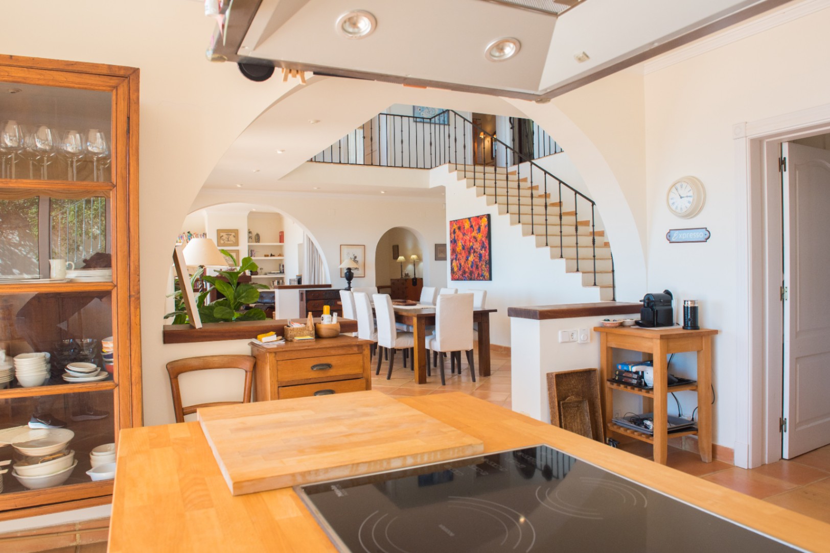 Villa mediterránea en Calpe con vistas al mar y Peñón de Ifach