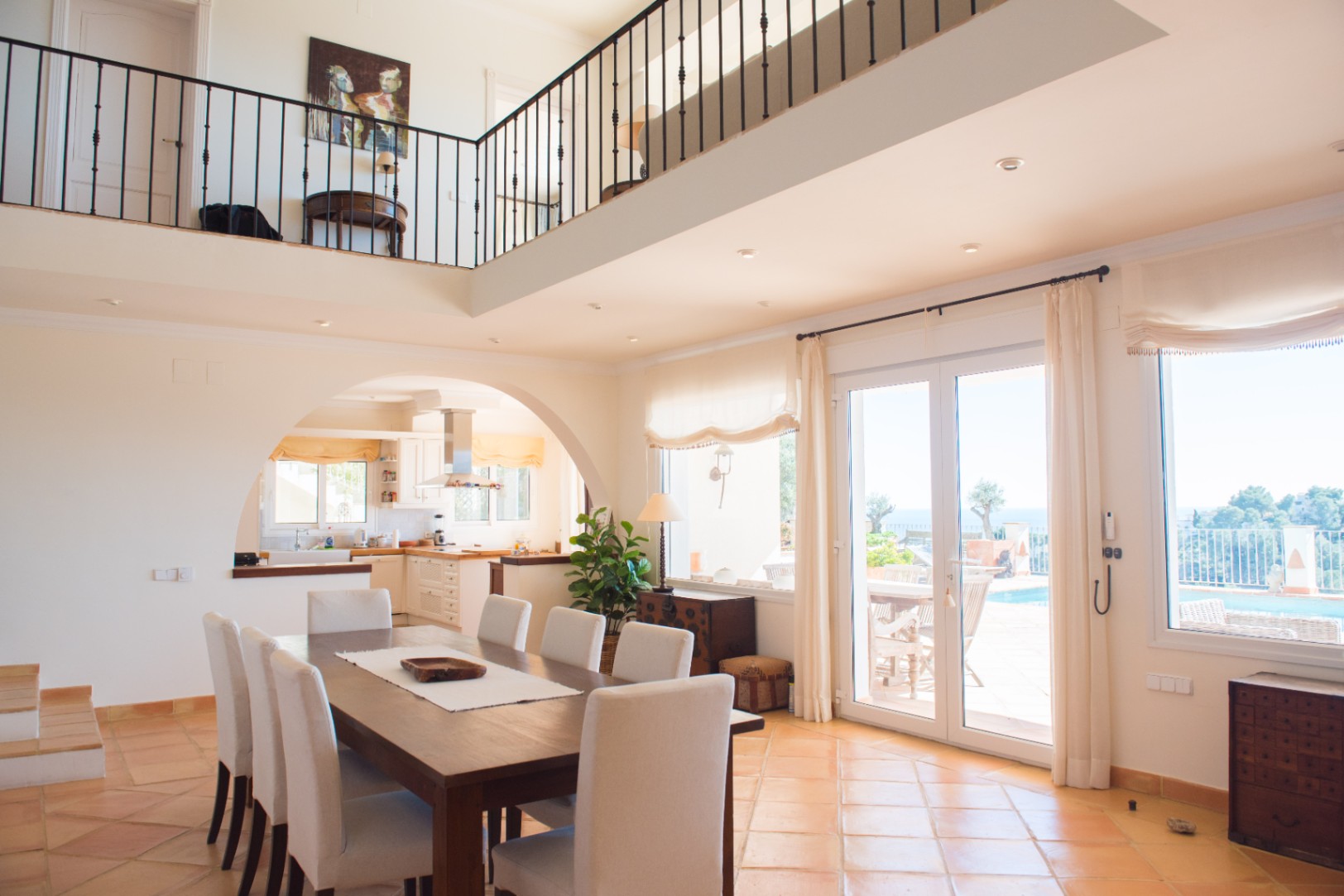 Villa mediterránea en Calpe con vistas al mar y Peñón de Ifach