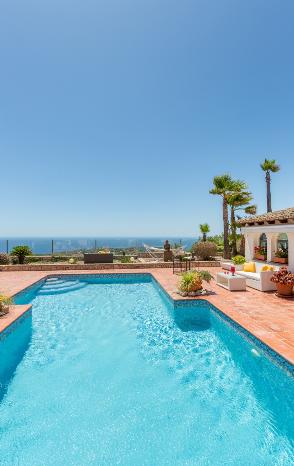 Villa mediterránea en Benitachell, Cumbre del Sol con vistas al mar