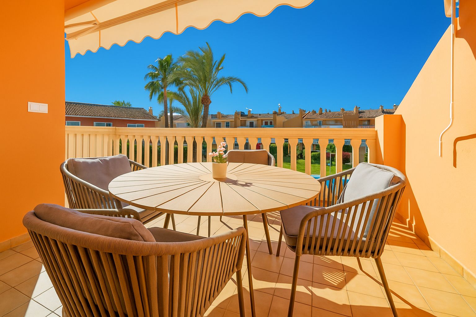 Ático renovado en Jávea con piscina y terraza cerca del mar