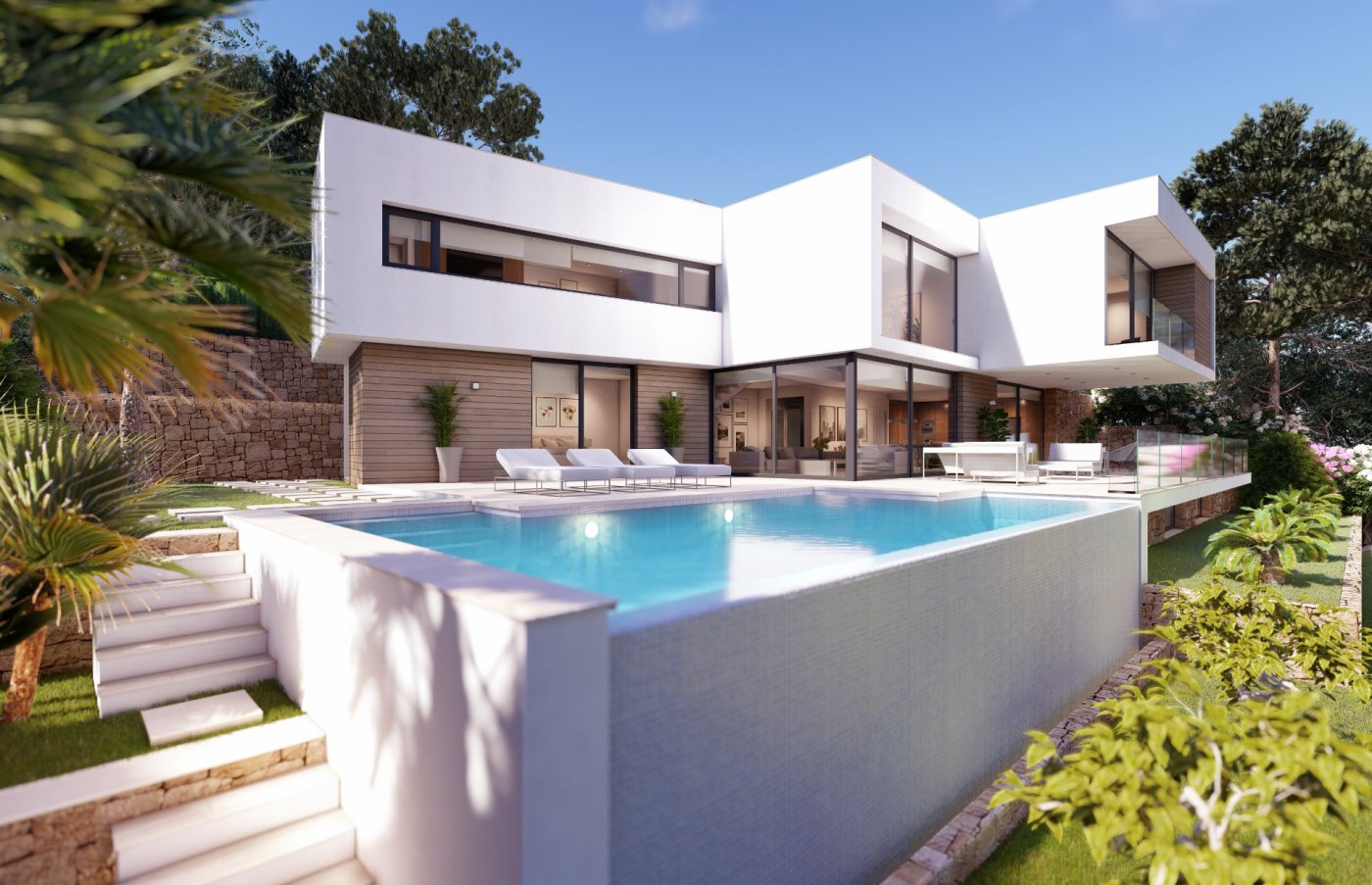 Villa moderna con vistas al mar en Jávea