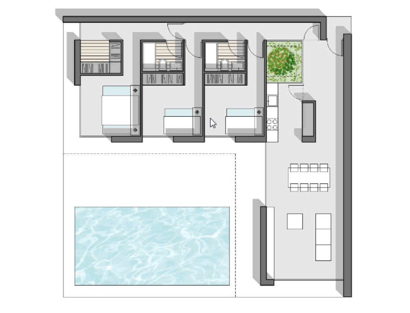 Villa moderna de obra nueva en Pedreguer, Monte Solana con piscina