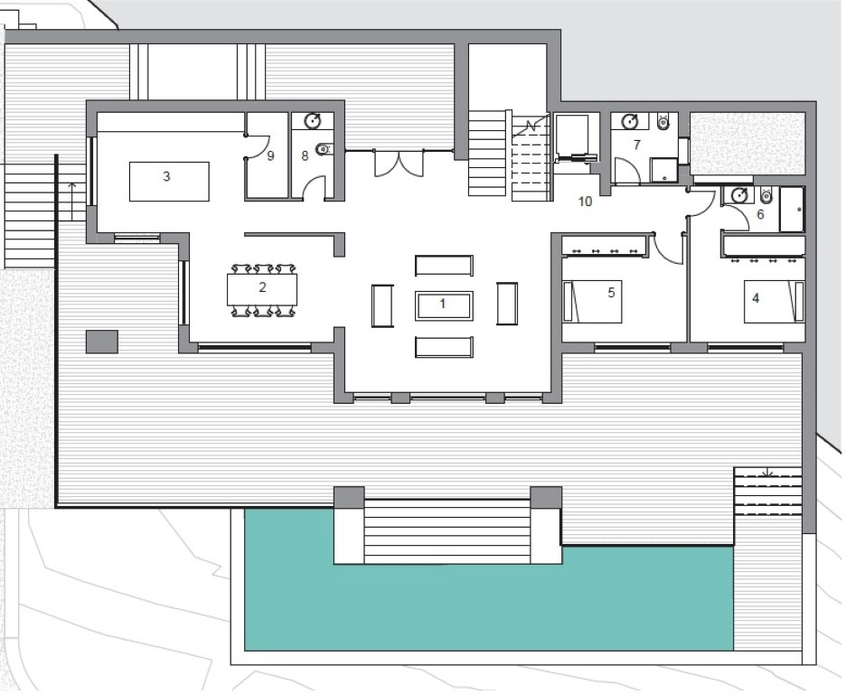 Espaciosa villa de cinco dormitorios en Jávea con vistas panorámicas
