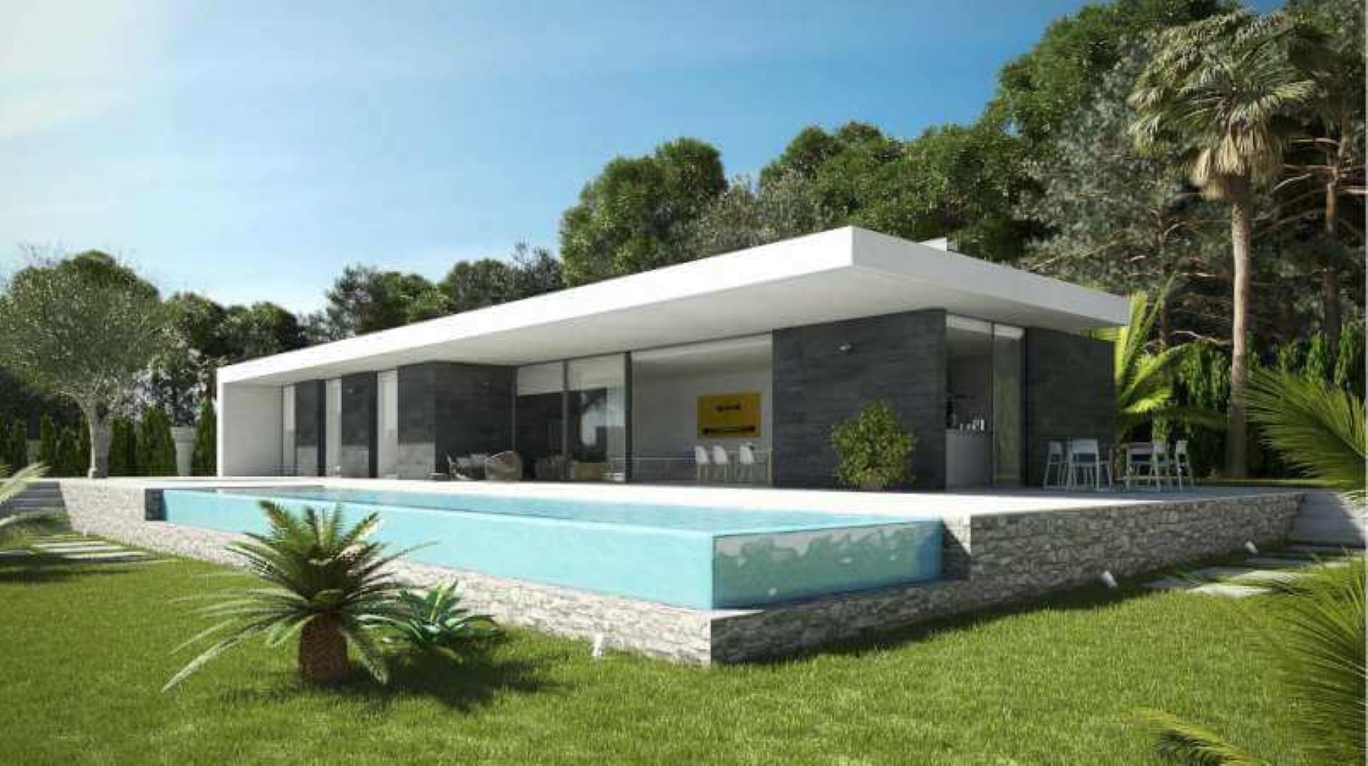 Villa de obra nueva en Dénia con piscina cerca de la playa