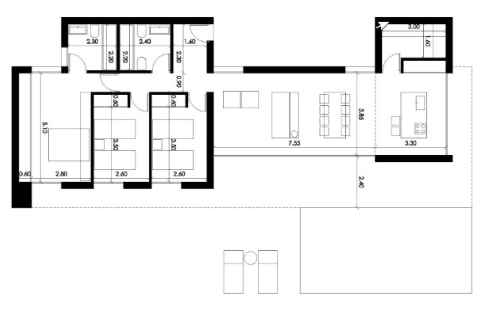 Villa de obra nueva en Dénia con piscina cerca de la playa