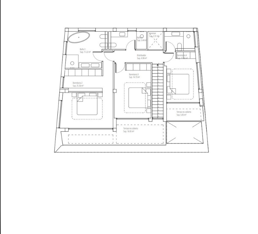 Proyecto de villa moderna en Altea Hills, Altea con vistas al mar