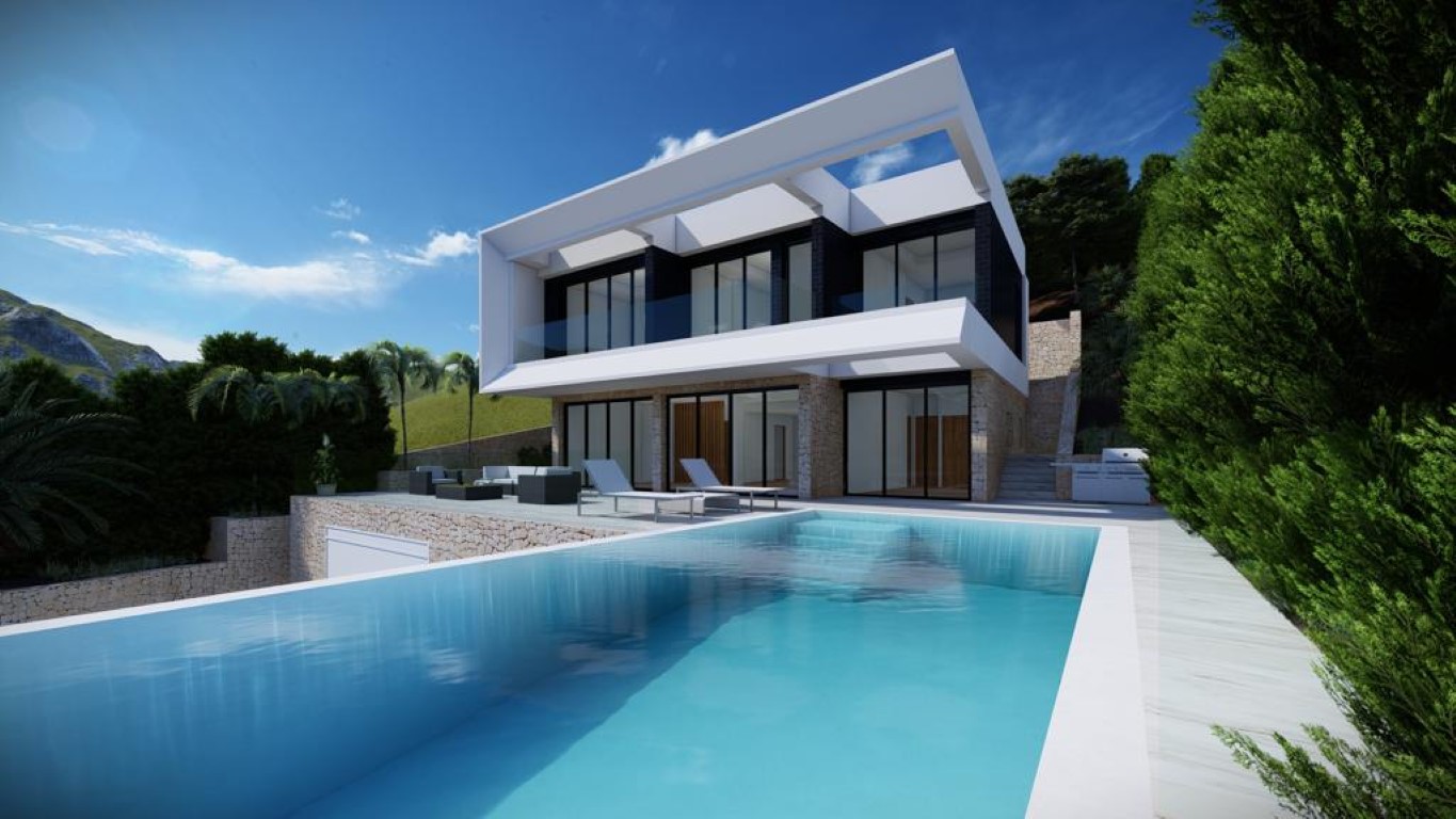 Proyecto de villa moderna en Altea Hills, Altea con vistas al mar