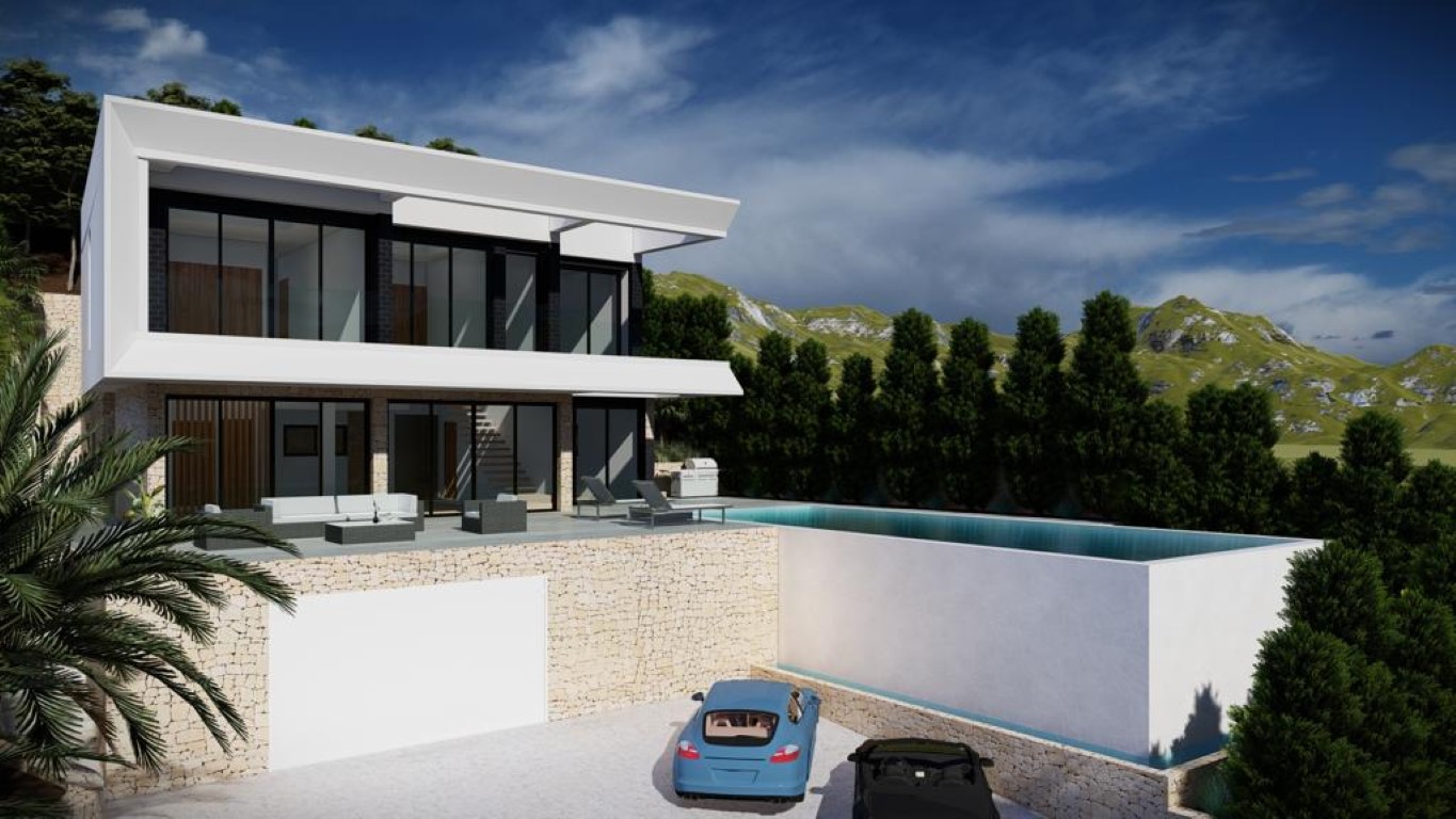 Proyecto de villa moderna en Altea Hills, Altea con vistas al mar