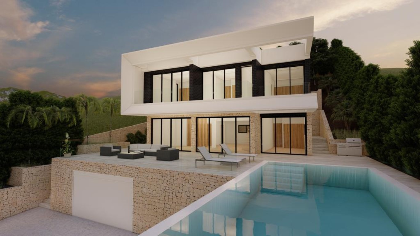Proyecto de villa moderna en Altea Hills, Altea con vistas al mar