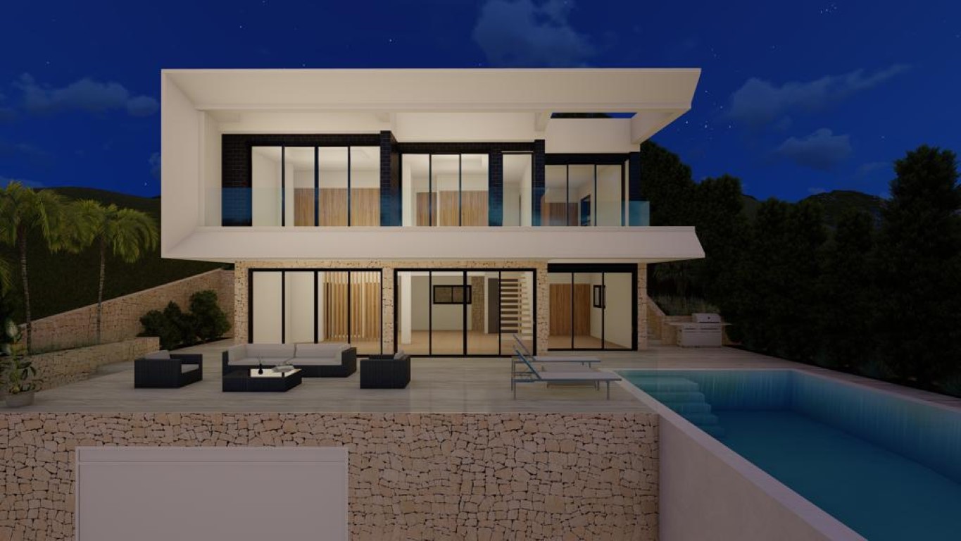 Proyecto de villa moderna en Altea Hills, Altea con vistas al mar
