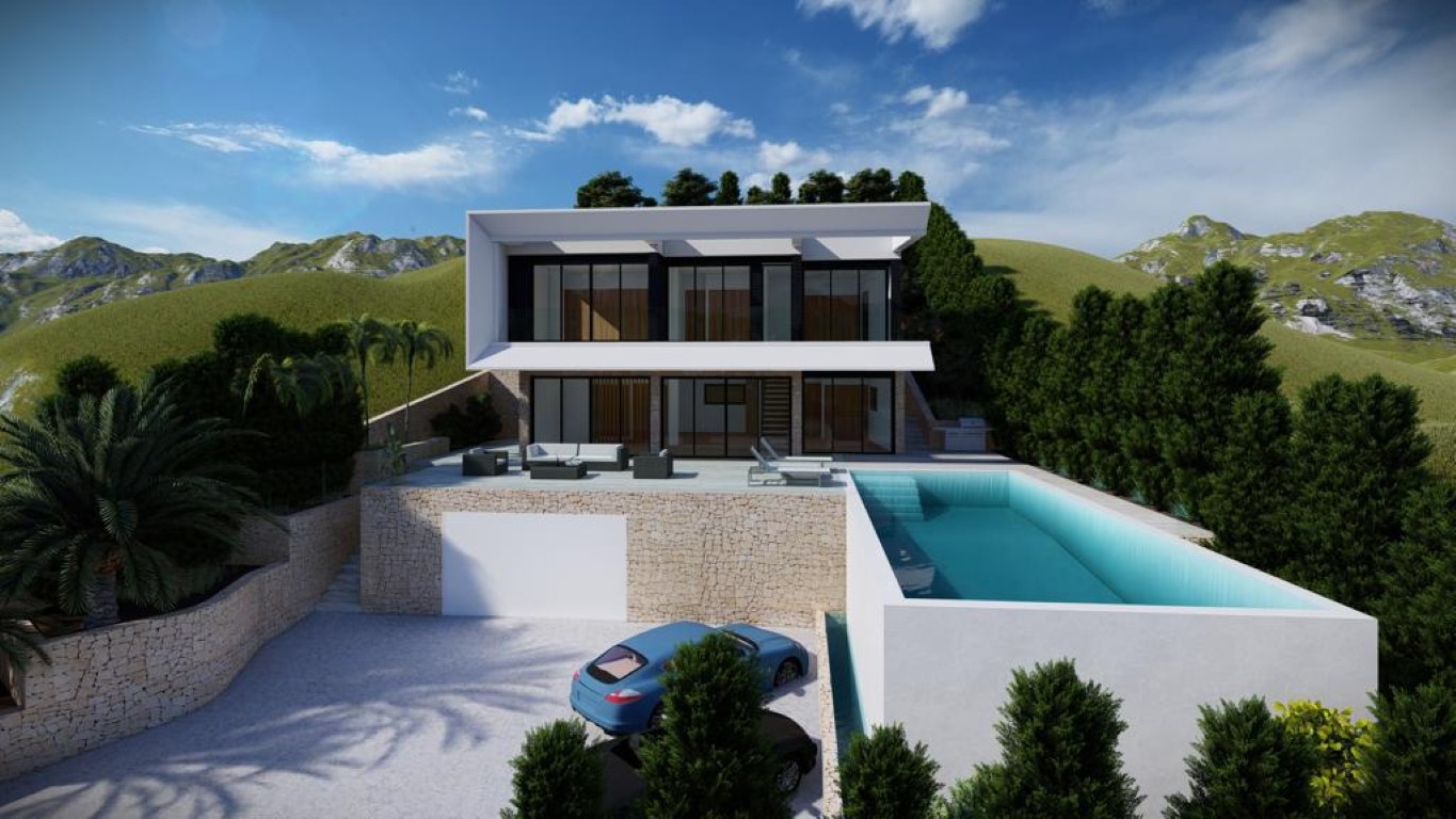 Proyecto de villa moderna en Altea Hills, Altea con vistas al mar