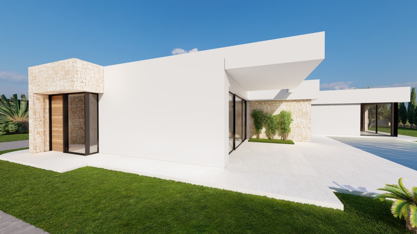 Villa de obra nueva en Calpe, Puerto Blanco con vistas al mar