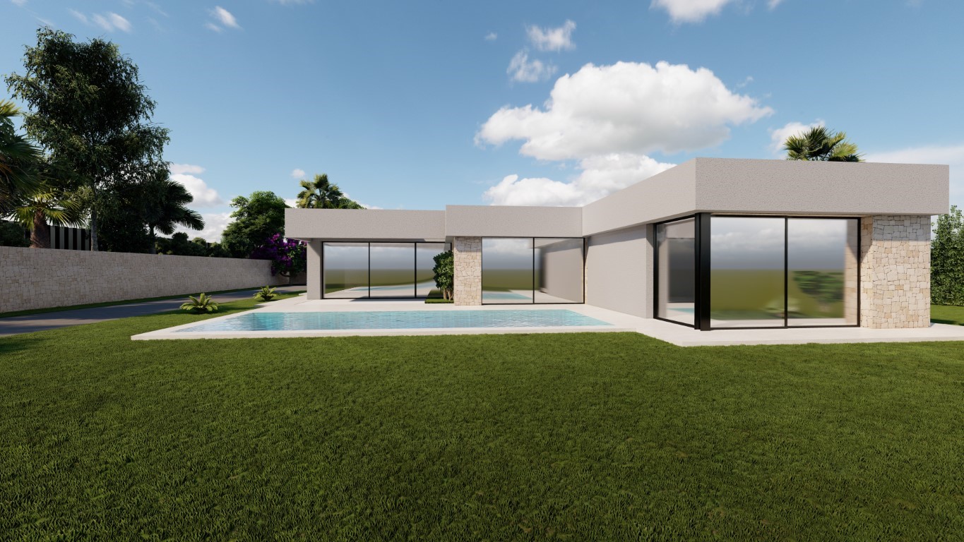 Villa de obra nueva en Calpe, Puerto Blanco con vistas al mar
