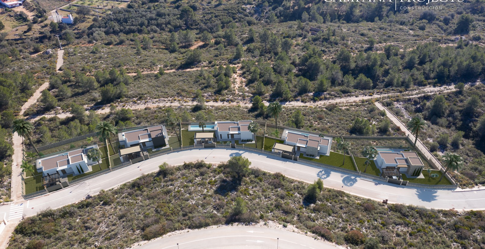 Villa de obra nueva en Pedreguer con vistas panorámicas