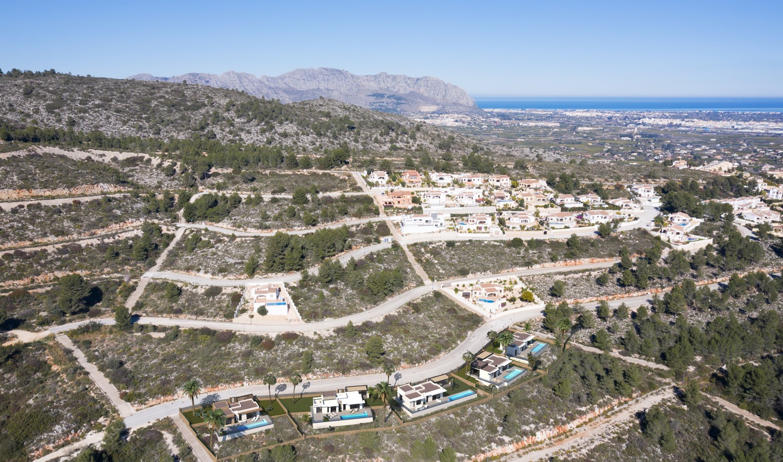 Villa de obra nueva en Pedreguer con vistas panorámicas