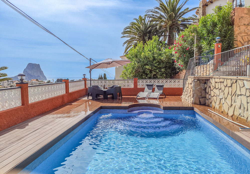 Villa en Calpe, La Canuta con vistas al mar y licencia turística