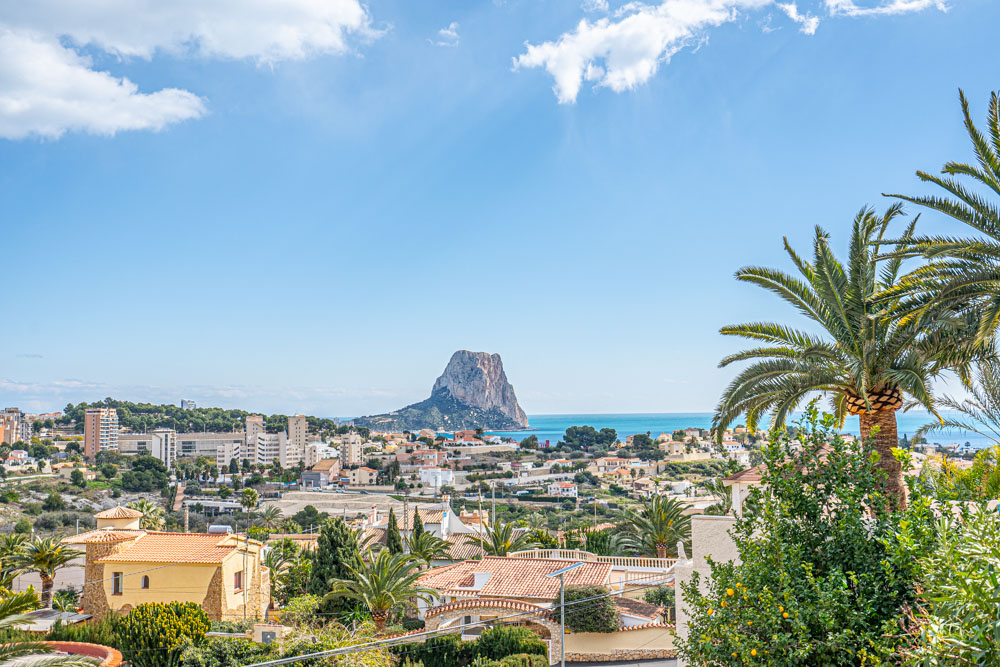 Villa en Calpe, La Canuta con vistas al mar y licencia turística