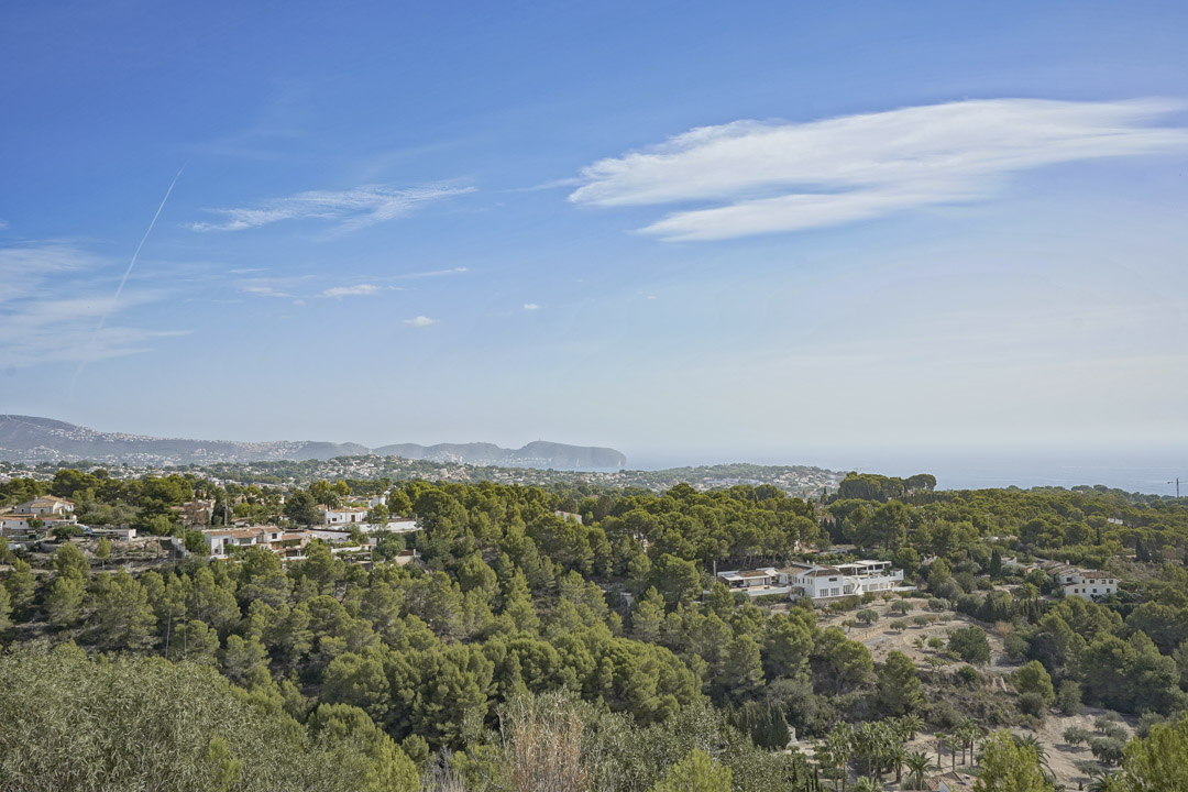 Villa moderna en Benissa, La Fustera con vistas al mar y ascensor