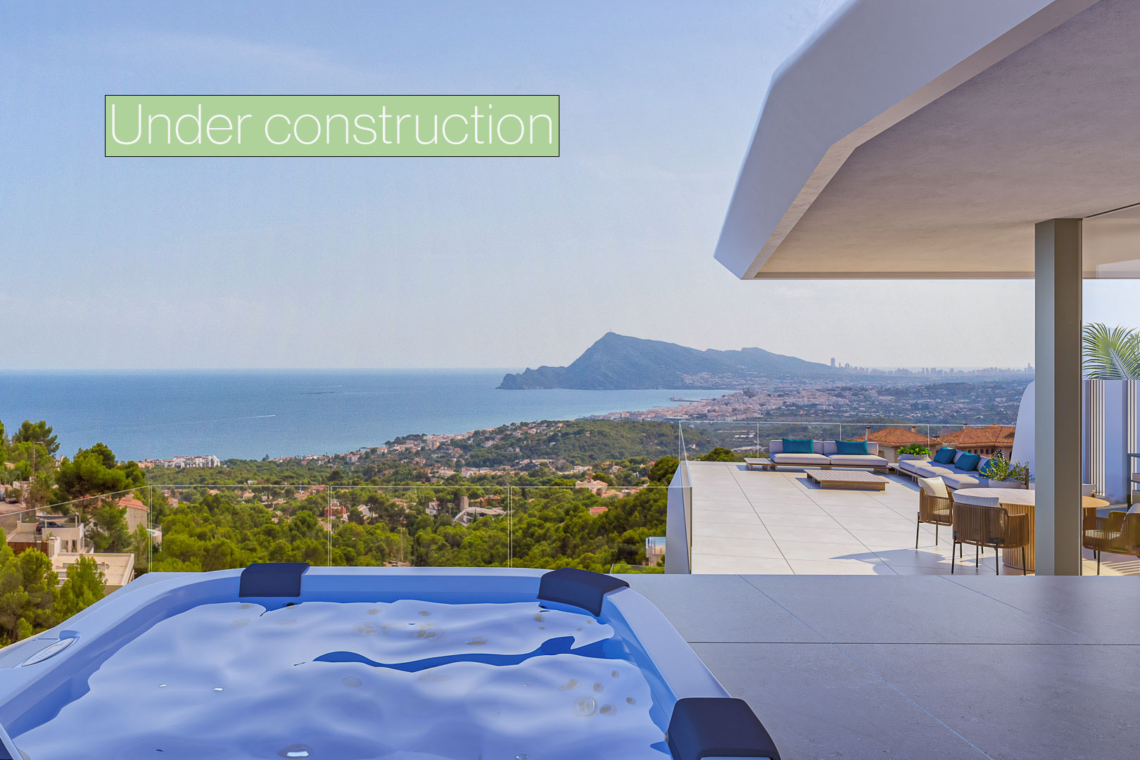Villa de lujo moderna con vistas al mar en Altea