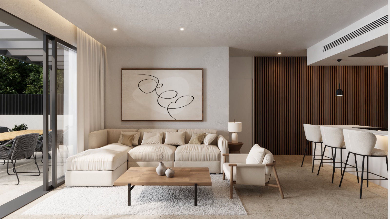 Villa moderna de bajo consumo en Alcalalí con vistas al valle