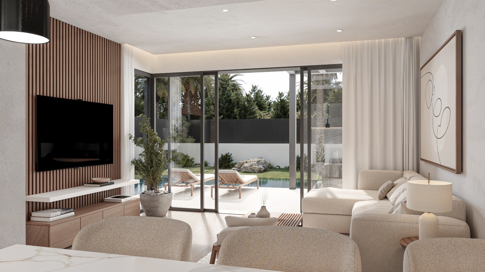 Villa moderna de bajo consumo en Alcalalí con vistas al valle