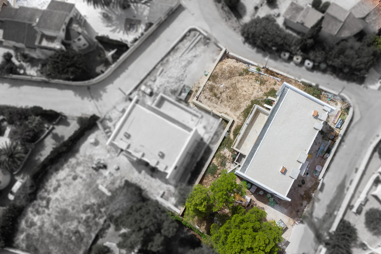 Villa de obra nueva en Calpe, Partida La Merced con piscina