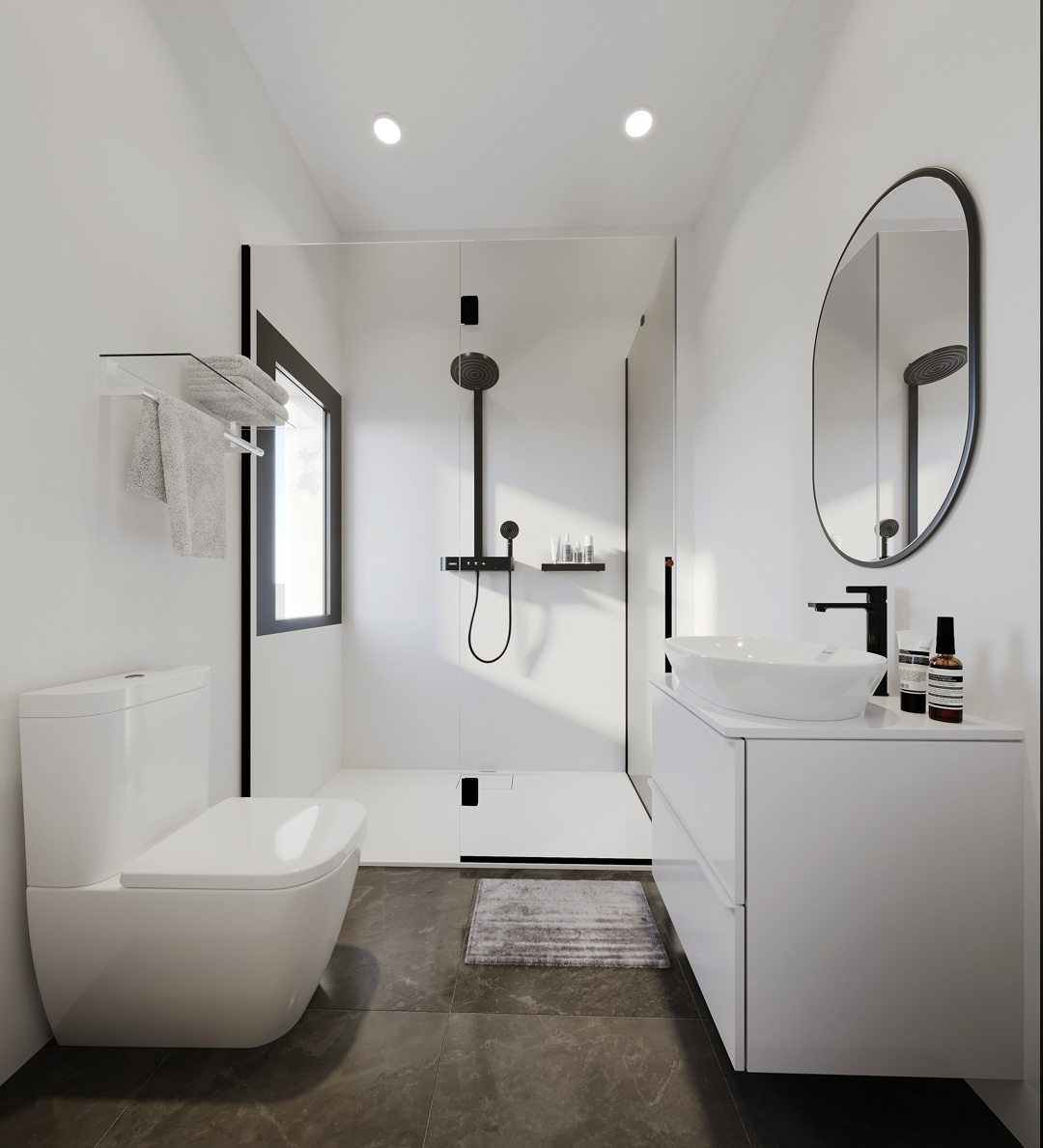 Villa de obra nueva en Calpe, Partida La Merced con piscina