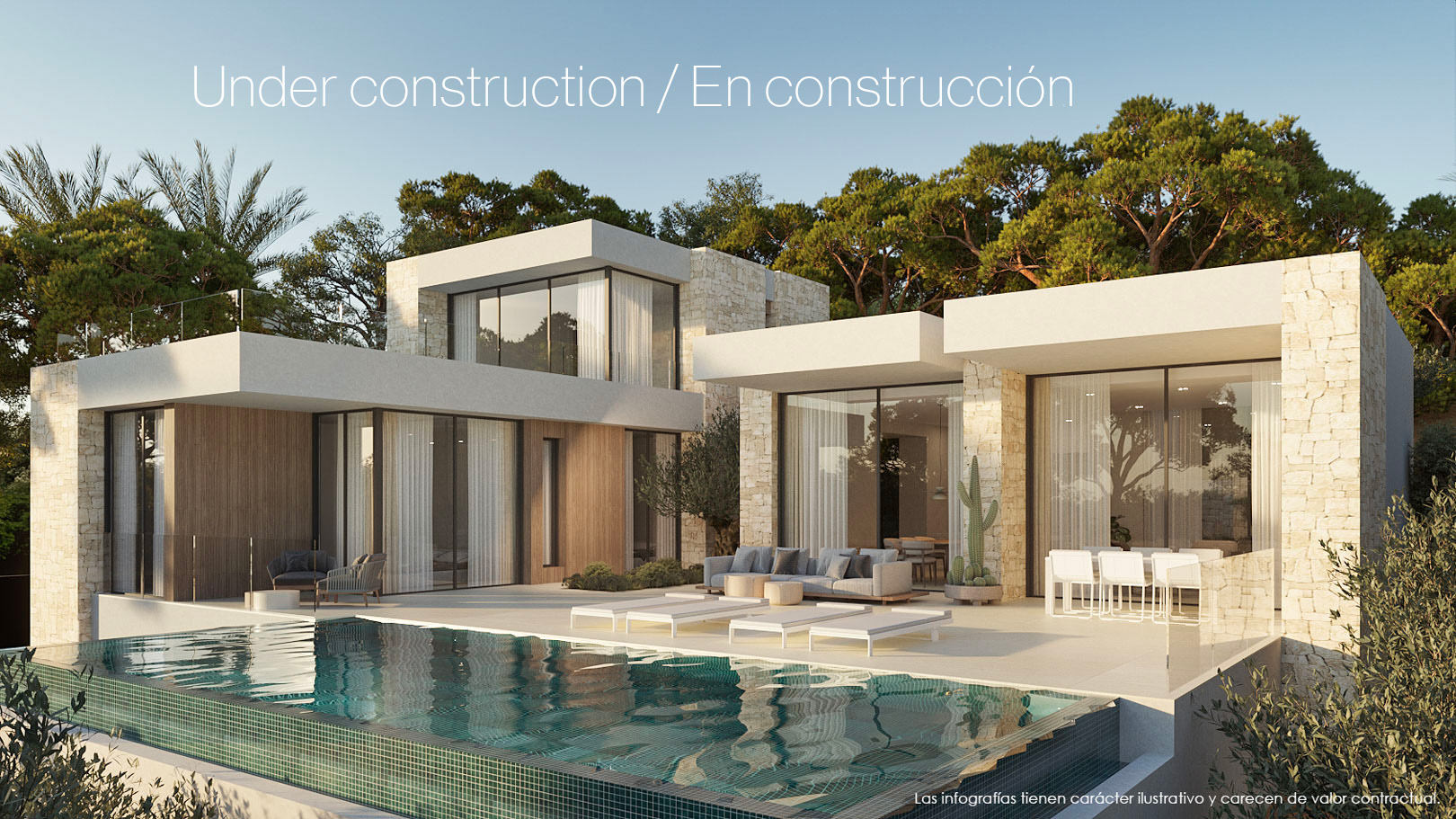 Proyecto de villa moderna en San Jaime Benissa con vistas al mar
