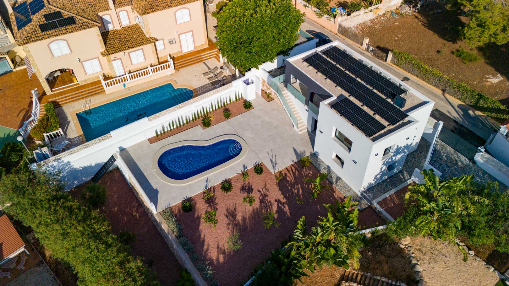 Villa moderna en Calpe, El Carrió con vistas al mar y energía solar